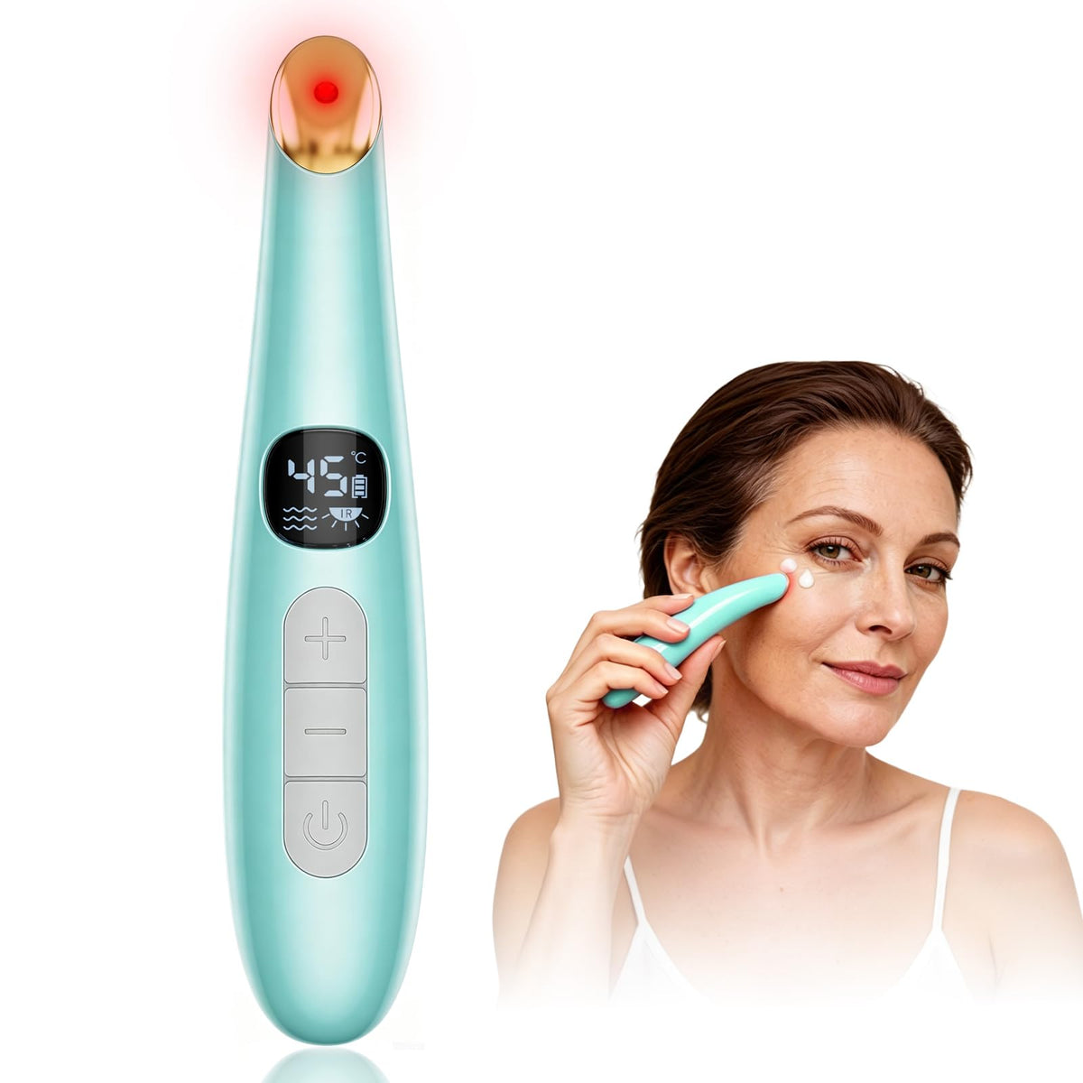 Eye Lift Wand 3 Modes Heated Eye Massager for Dry Eyes Dark - DOCOCO Official Imagery - 2