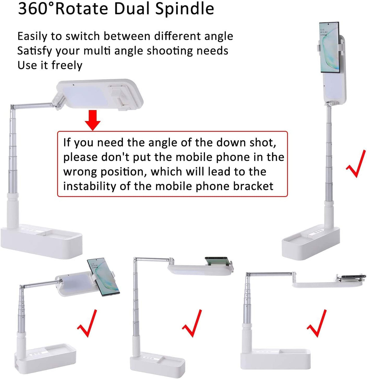 beyonday Foldable Phone Holder for Recording Selfie Stand - beyonday Official Imagery - 6
