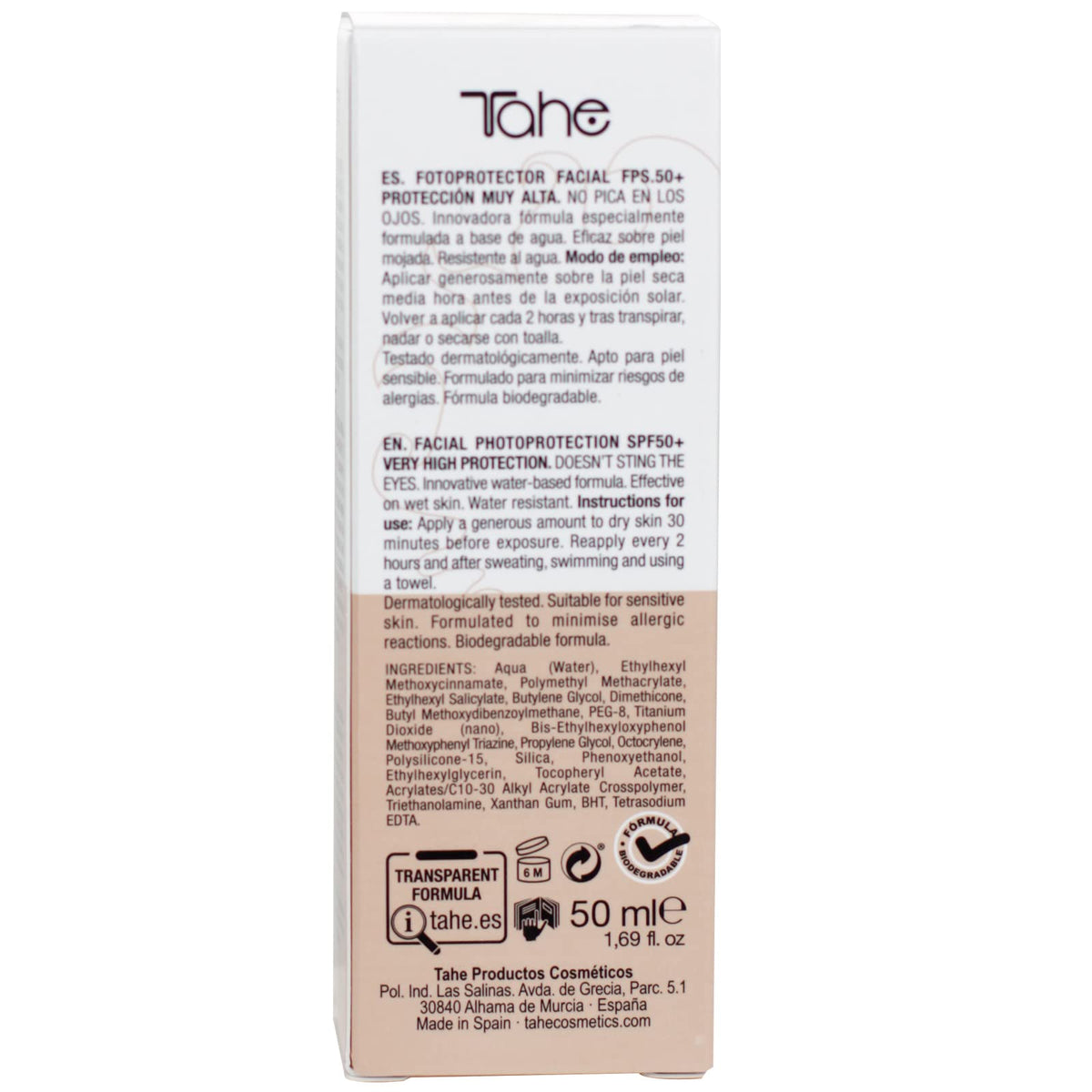 Tahe Sun Protect Facial Sunscreen Sun Cream for Water - Tahe Official Imagery - 6