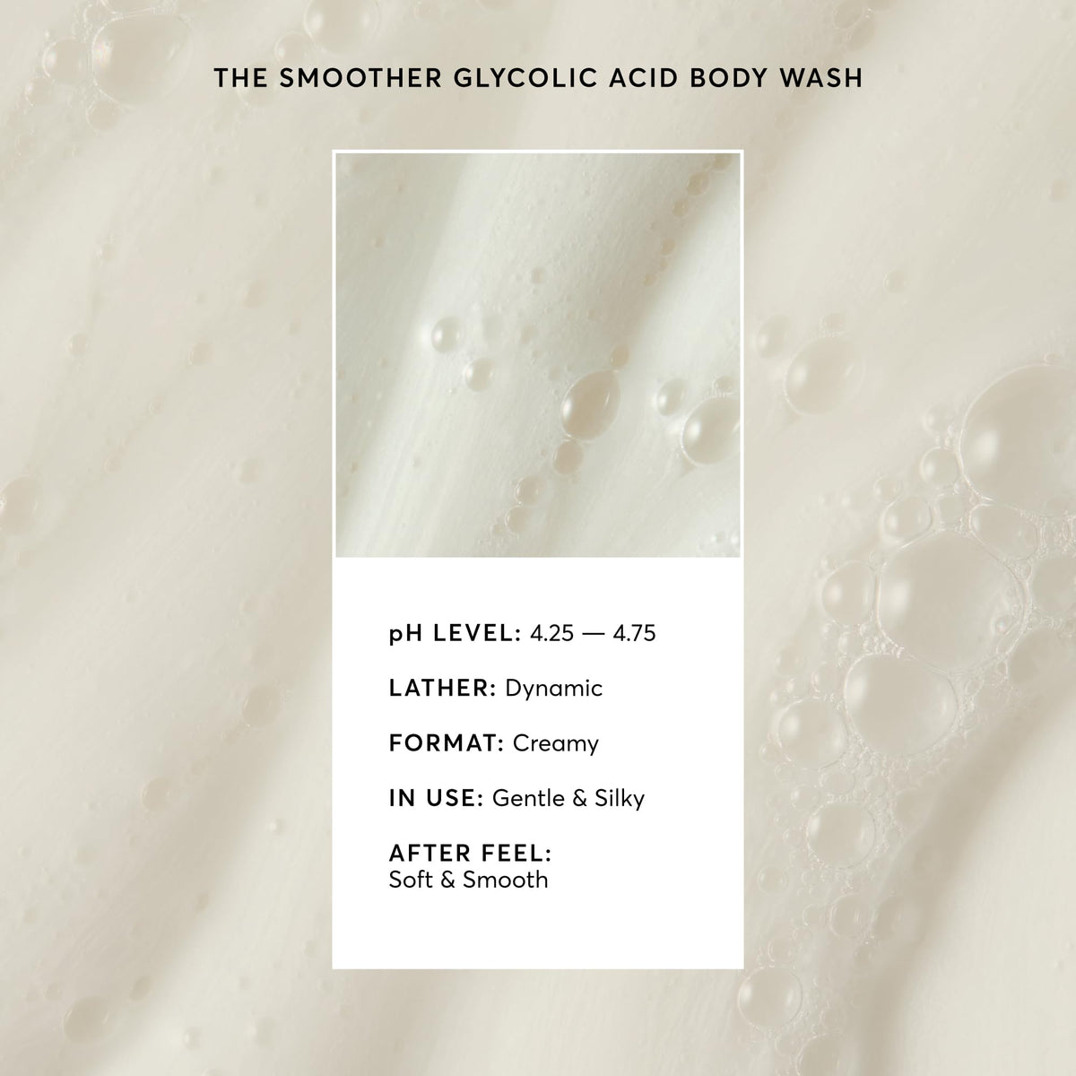 Naturium The Smoother Glycolic Acid Body Wash 16 9 fl oz – back view and specifications