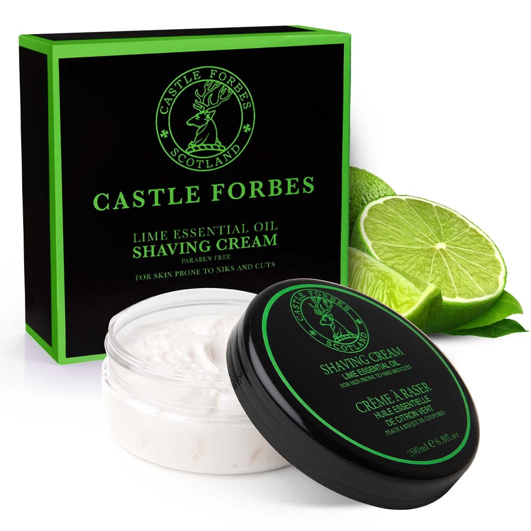 Castle Forbes Lime Oil Shaving Cream 6 8 fl oz - Castle Forbes Official Imagery - 2