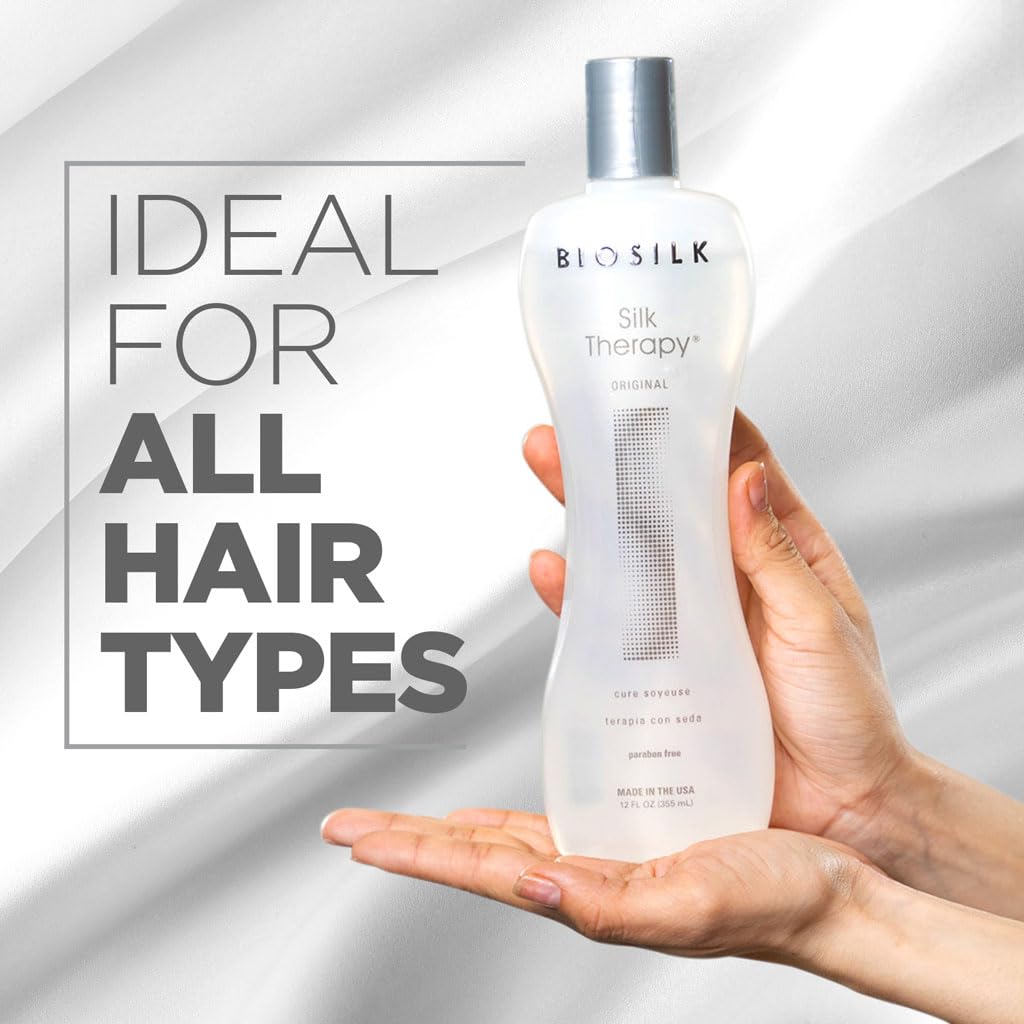 BioSilk Silk Therapy Original Leave In Hair Treatment 12 Oz - BioSilk Official Imagery - 5
