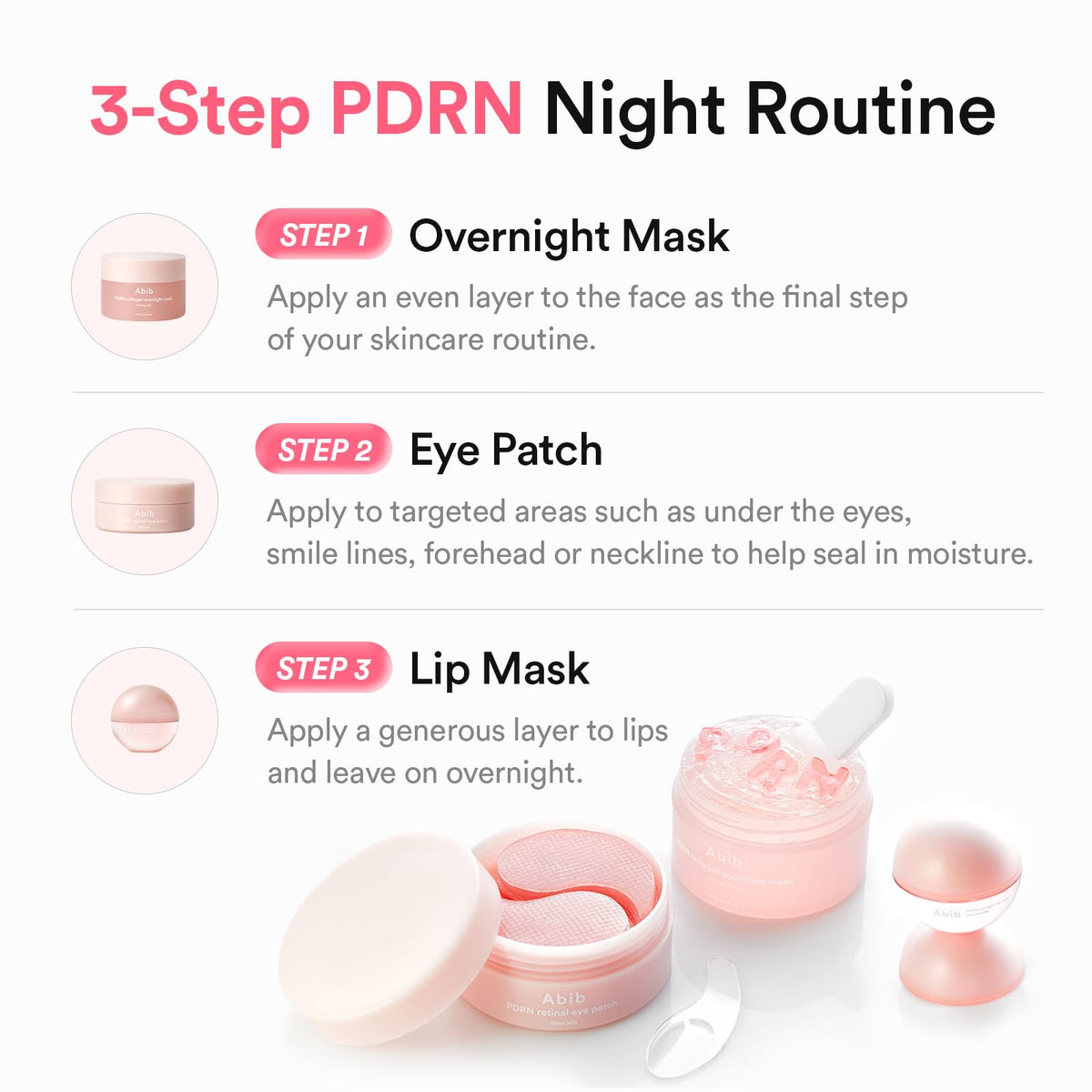 Abib Pink Me Up PDRN 3 Step Glow Kit - Abib Official Imagery - 4