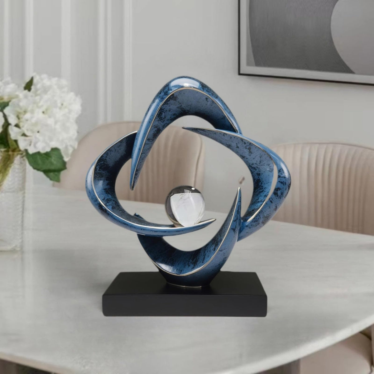Abstract Sculpture Art Home Decor Accents Modern Decorative - LuckySunDecorQZ Official Imagery - 5