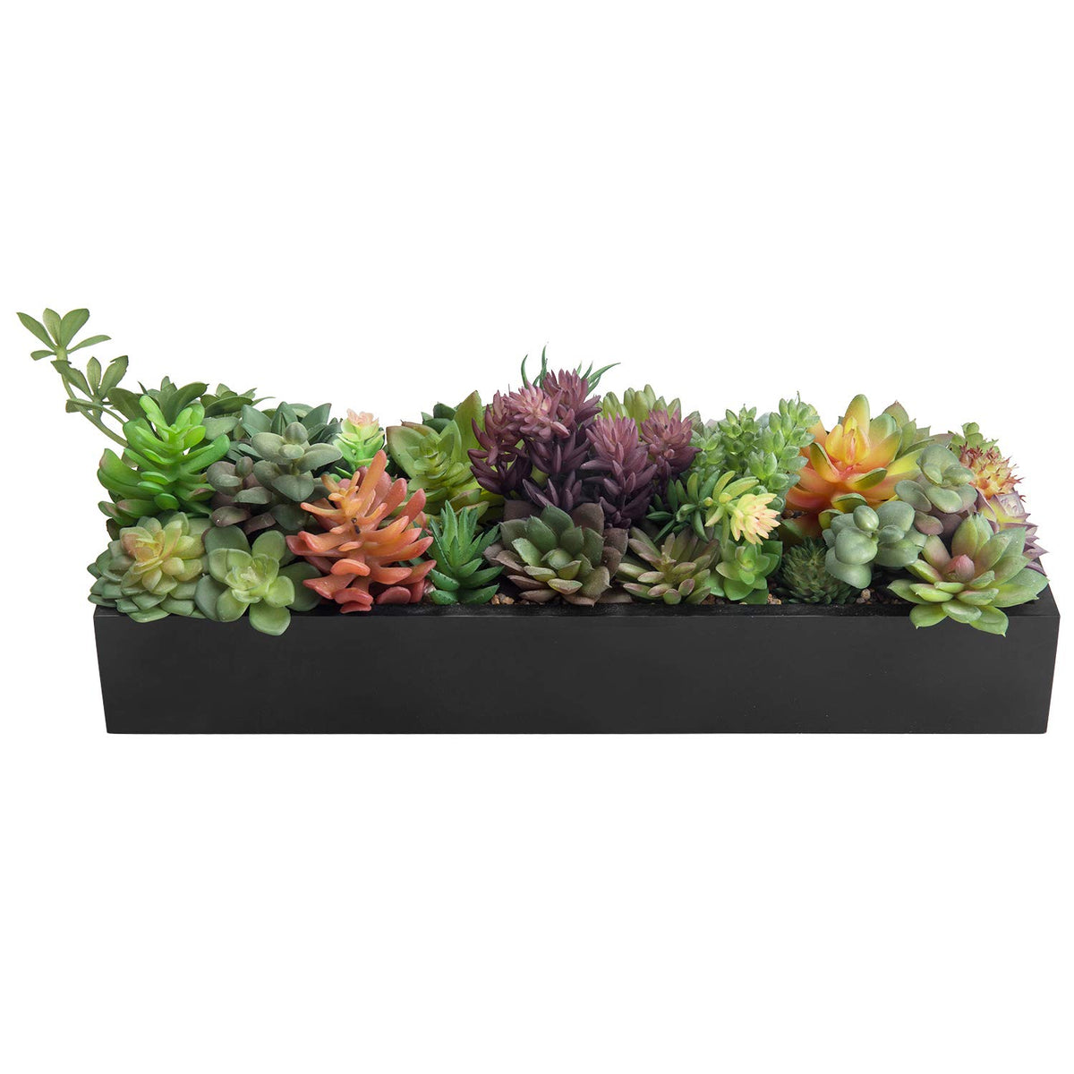 MyGift 15 75 Inch Faux Succulent PlantsArrangement in Black - MyGift Official Imagery - 8