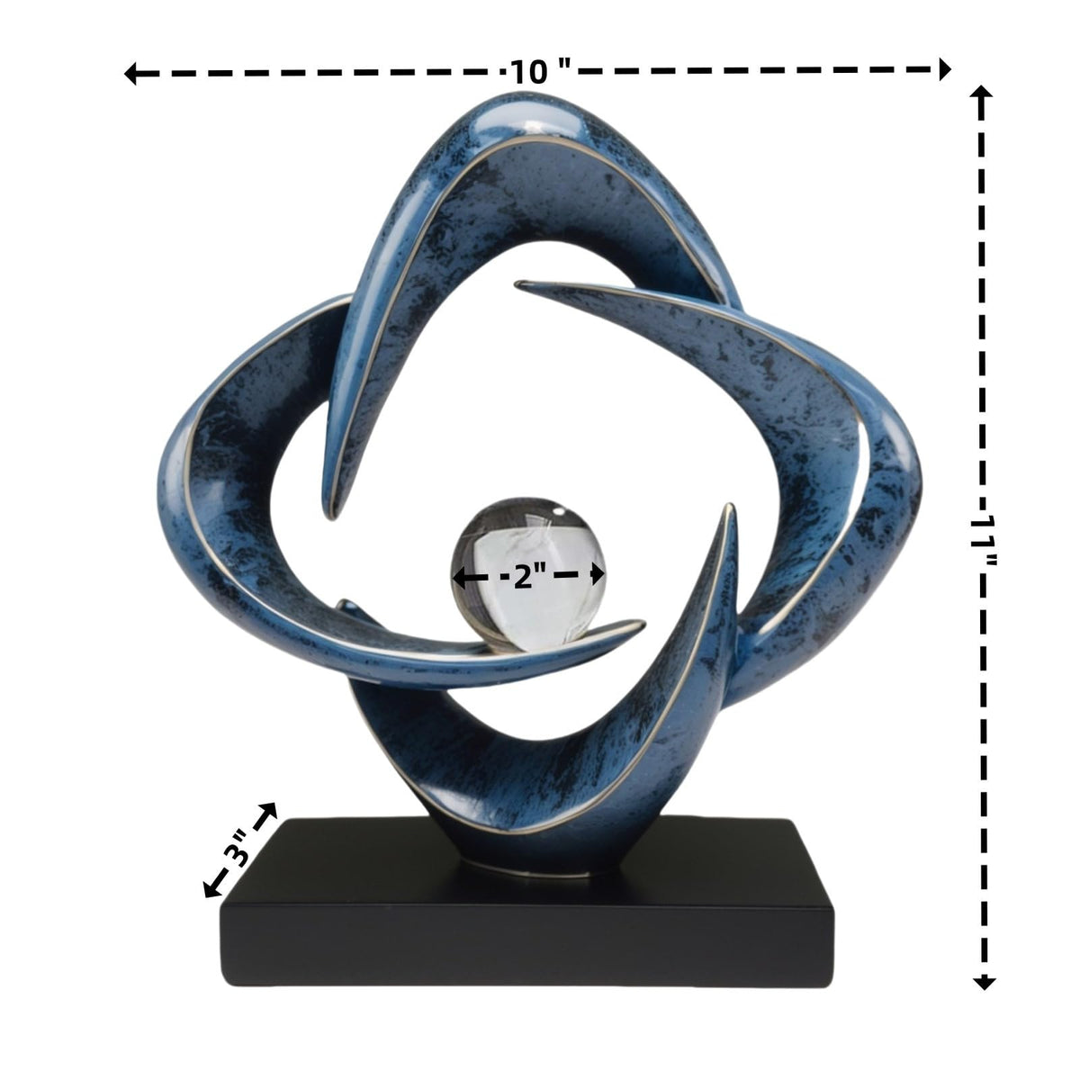 Abstract Sculpture Art Home Decor Accents Modern Decorative - LuckySunDecorQZ Official Imagery - 4