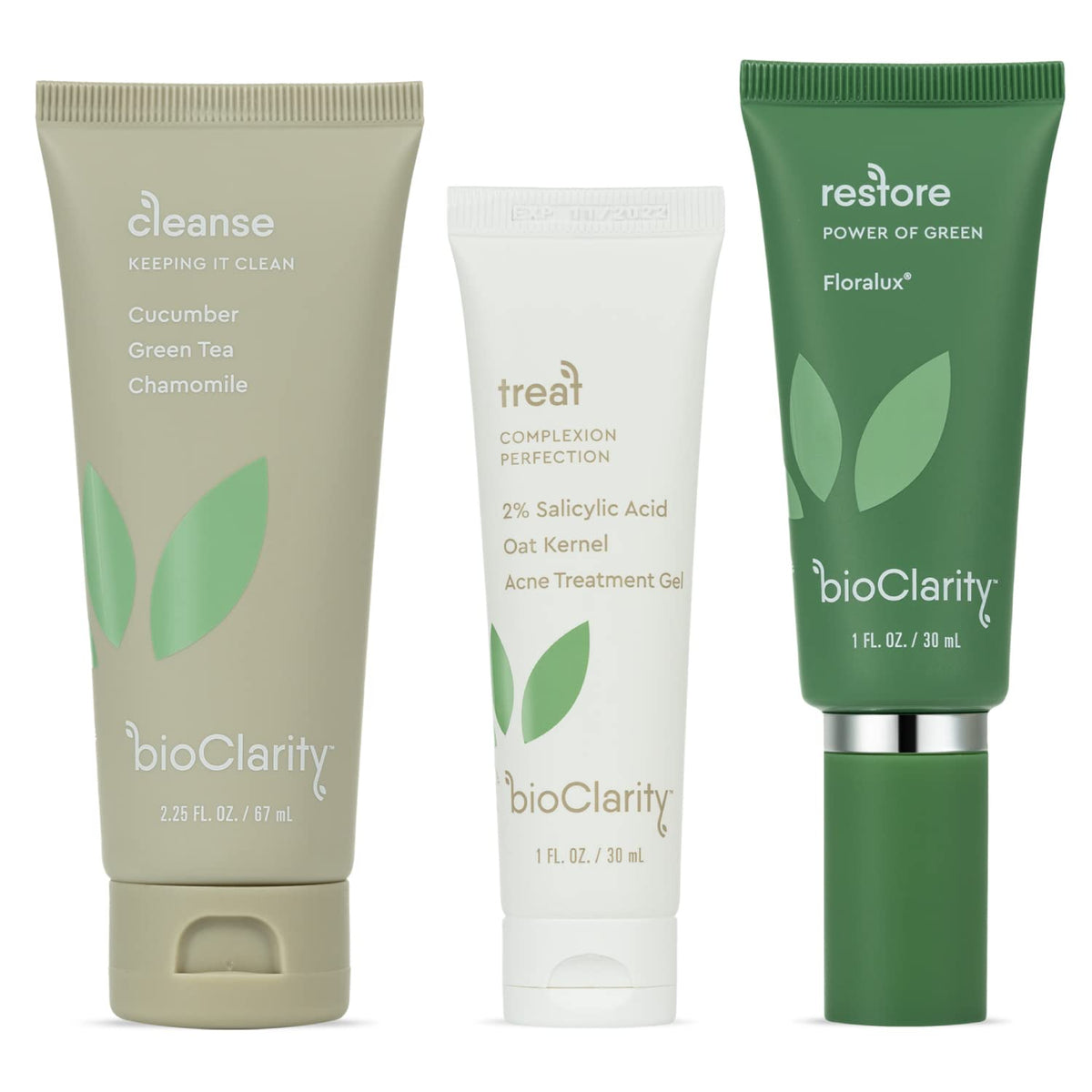 BioClarity 3 Step Acne Routine Mini Size for Oily or Acne - BioClarity Official Imagery - 2