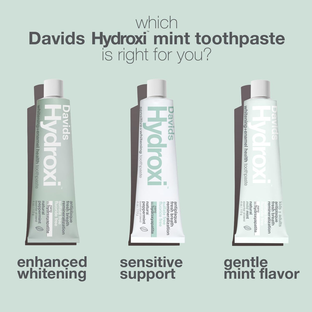Davids Nano Hydroxyapatite Toothpaste Sensitive Whitening – alternate angle