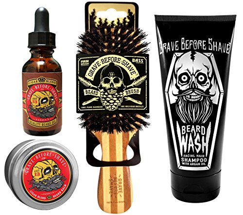 Grave Before Shave Beard Care Pack Cigar Vanilla Blend - Grave Before Shave Official Imagery - 1