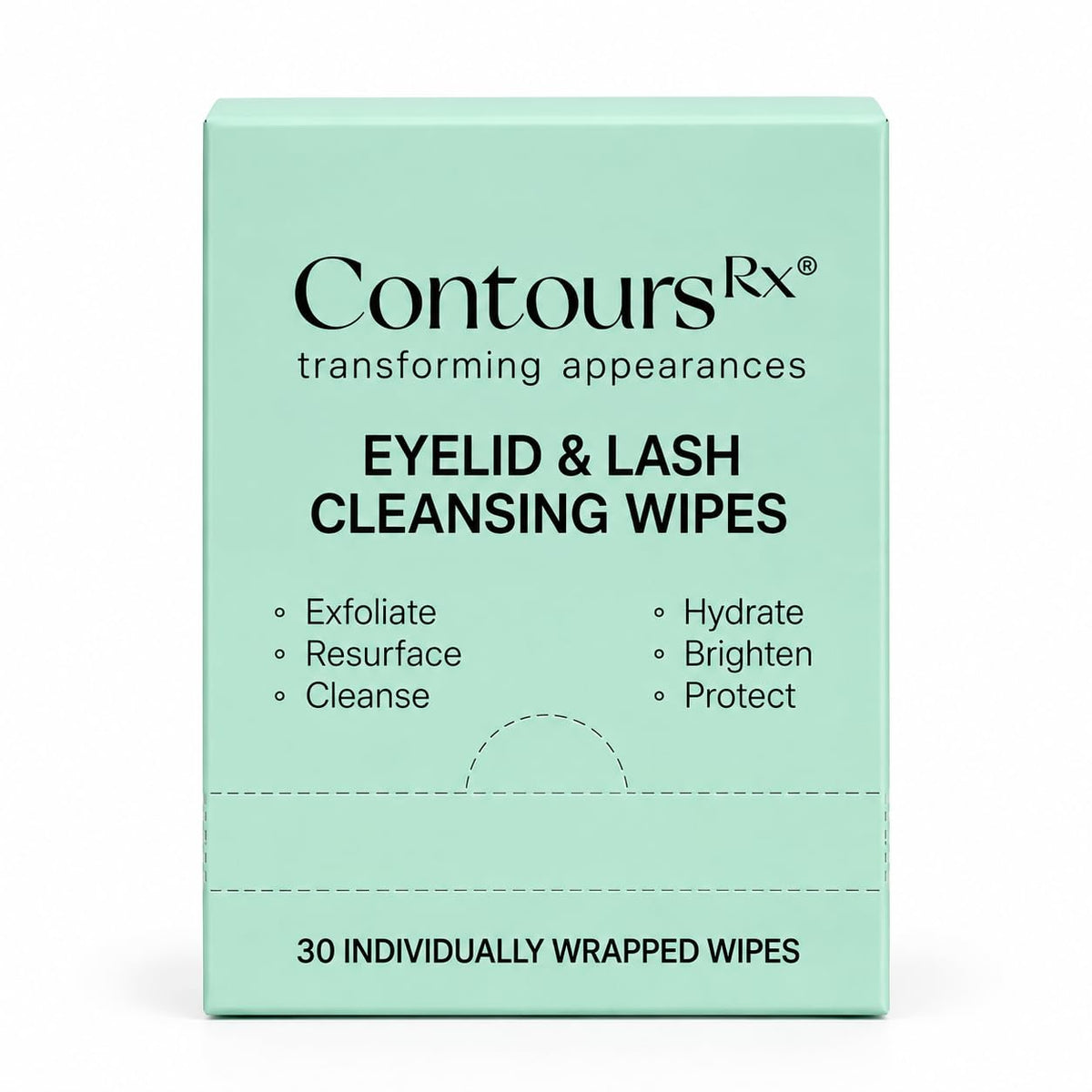 Contours Rx B5 Eyelid Cleansing Wipes Exfoliating Skin Prep - Contours Rx Official Imagery - 2