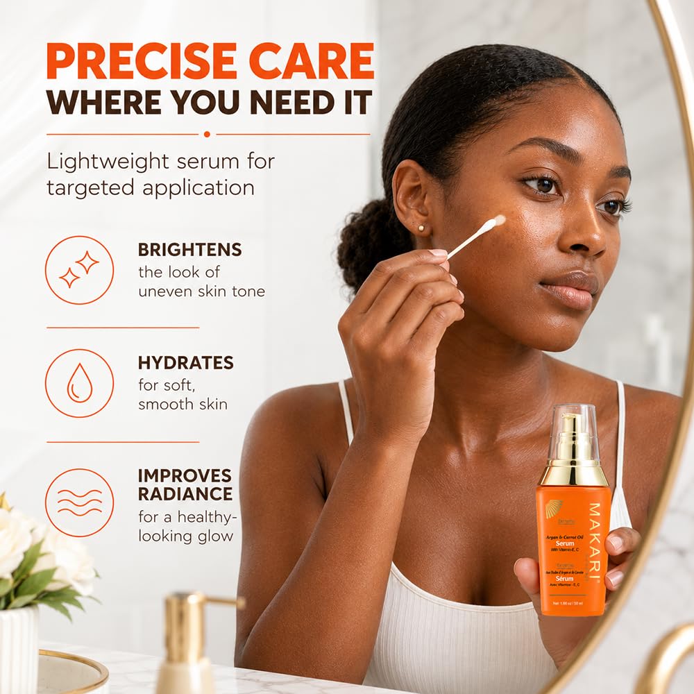 Makari Argan Carrot Oil Face Serum with Vitamins A E 1 7 Fl - MAKARI Official Imagery - 6