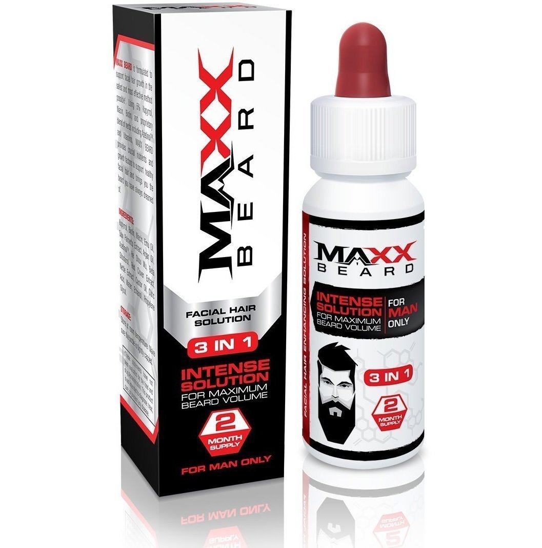 Maxx Beard 1 Beard Growth Solution Natural Solution for - Maxx Beard Official Imagery - 2