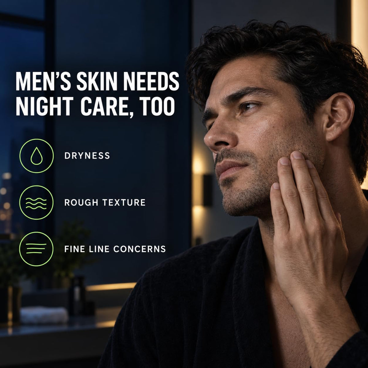 Serlino Lab Night Face Cream for Men Anti Aging Moisturizer - Hotolife Official Imagery - 3