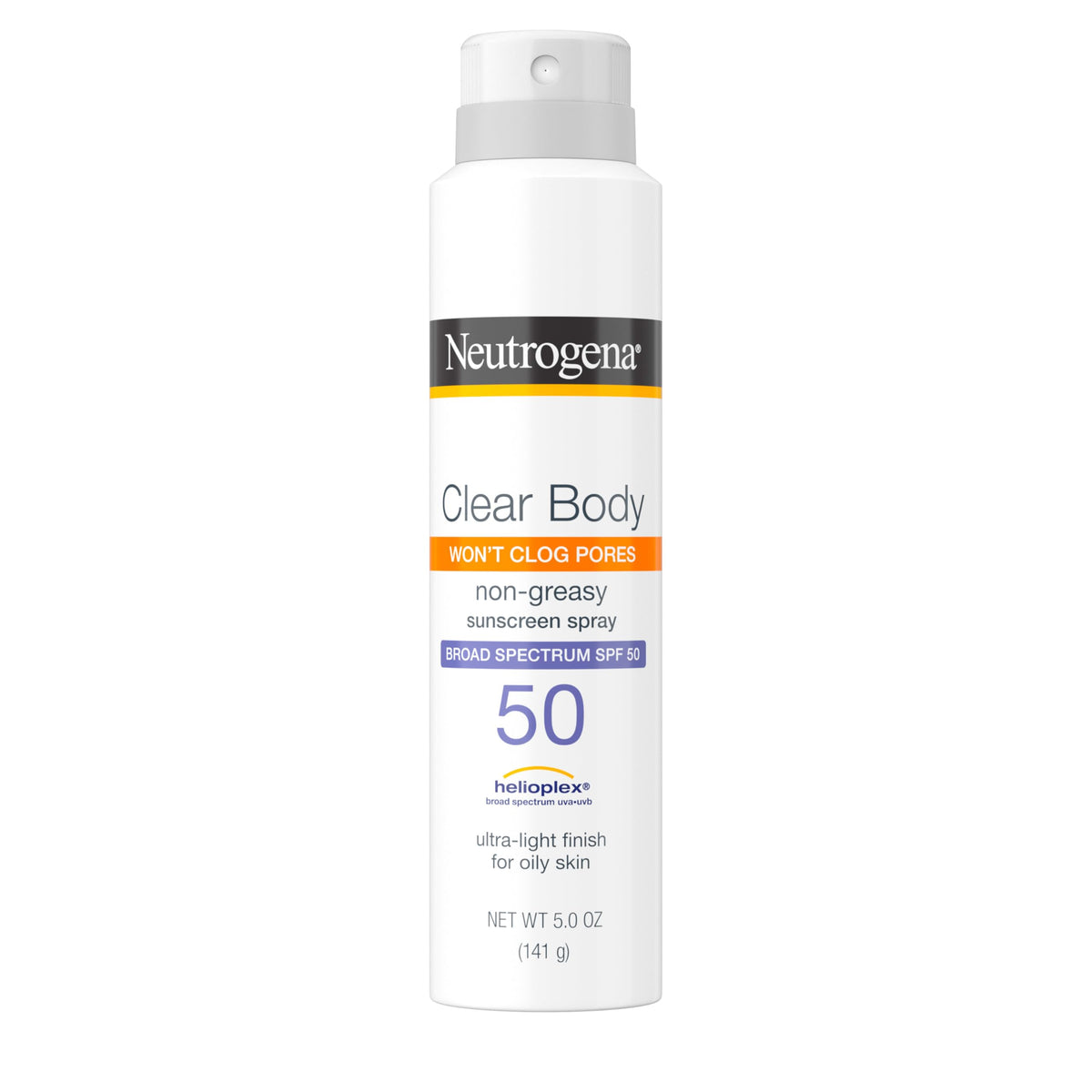 Neutrogena Clear Body Sunscreen Spray SPF 50 5 oz