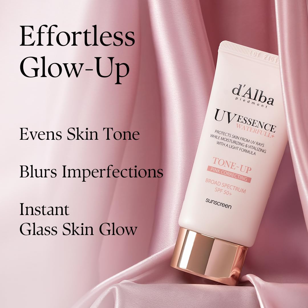 d'alba Piedmont d alba Piedmont Waterfull Tone Up Sunscreen Serum SPF 50 – back view and specifications