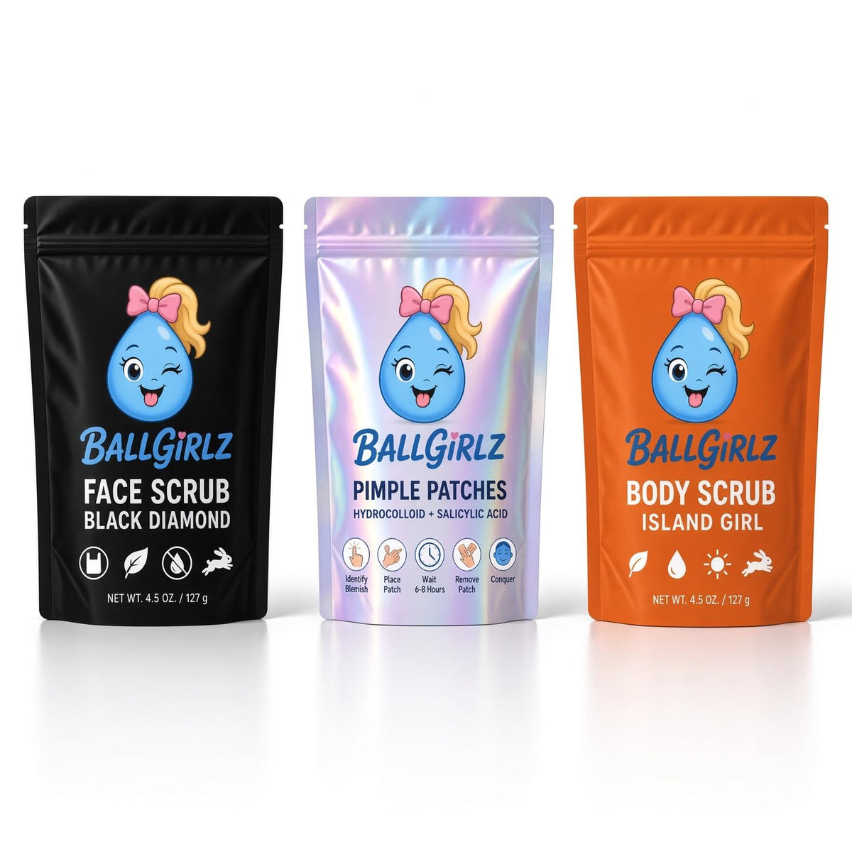 Ballgirlz GamePlan Face and Body Care Kit Designed for and - Ballboyz Official Imagery - 2