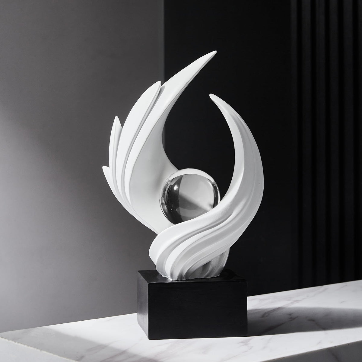 FJS Modern Abstract Sculpture for Coffee Table Living Room - FJS Official Imagery - 3