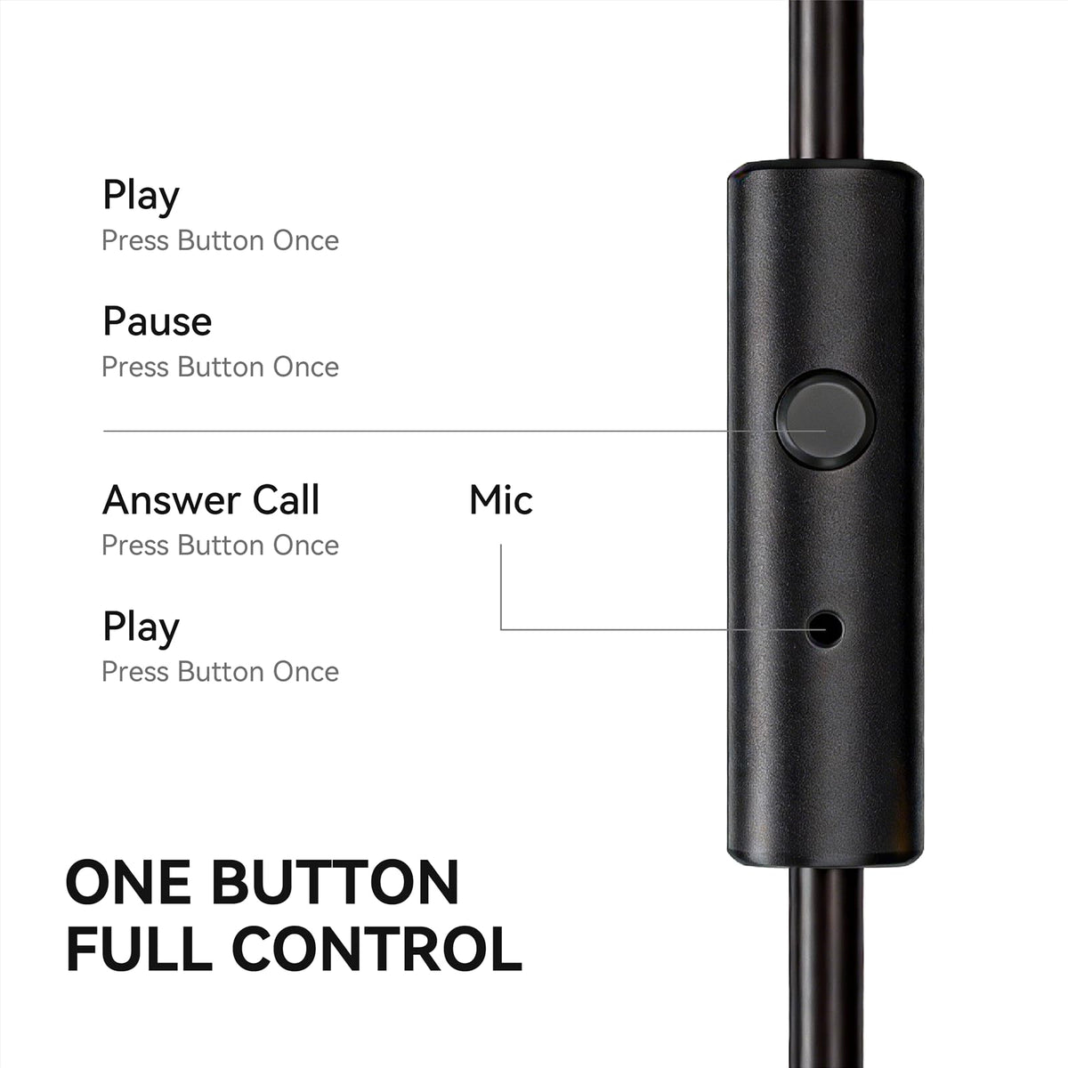 OneOdio Wired DJ Hi Res Over Ear Headphones for PC Keyboard – full view, size 50 millimeters