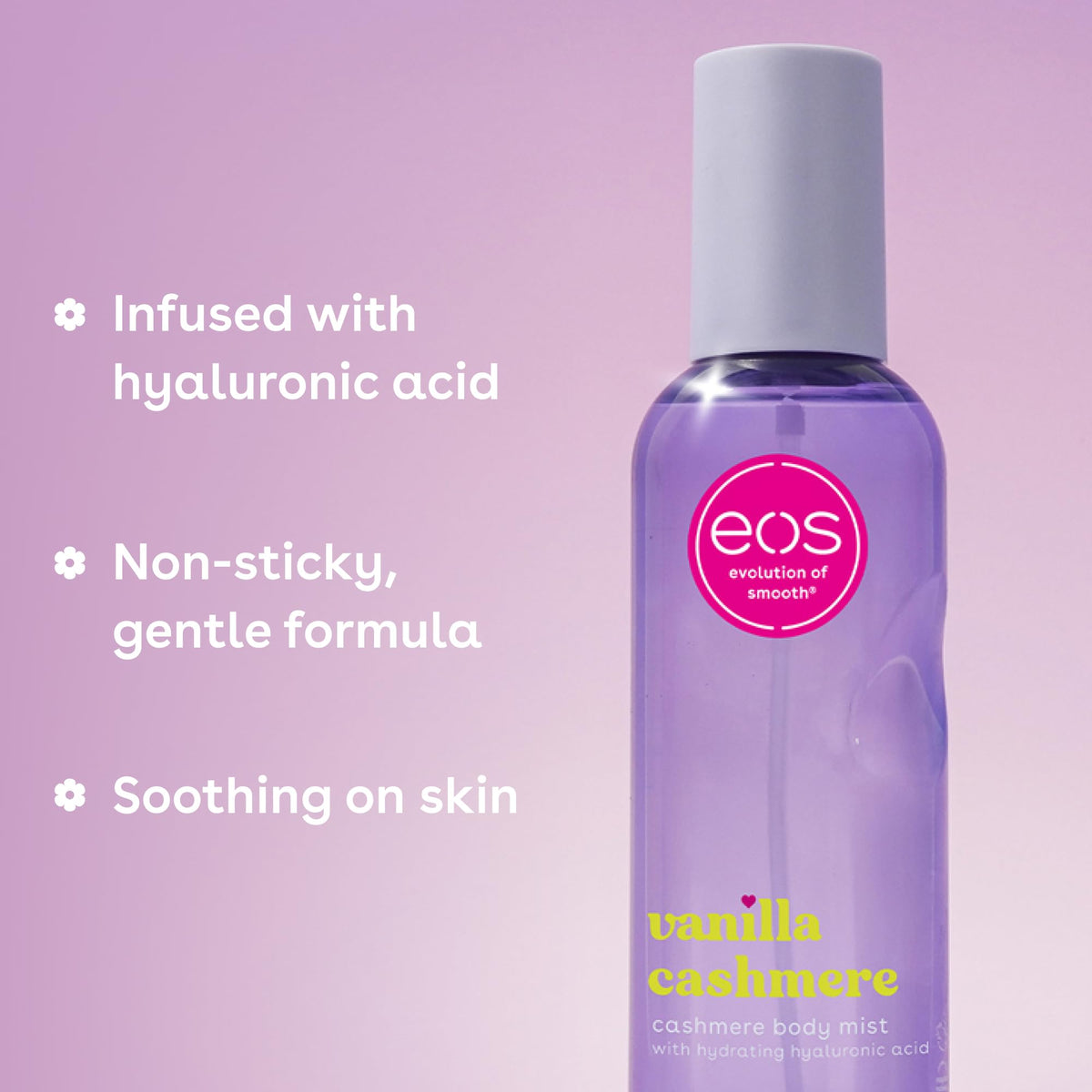 eos Cashmere Body Mist Vanilla Body Spray for Women Vegan 6 – alternate angle