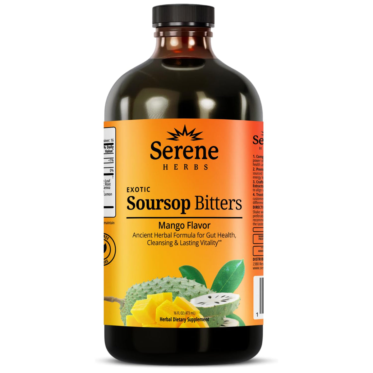 Serene Herbs Soursop Bitters Herbal Liquid with Soursop Leaf - Serene Herbs Official Imagery - 4