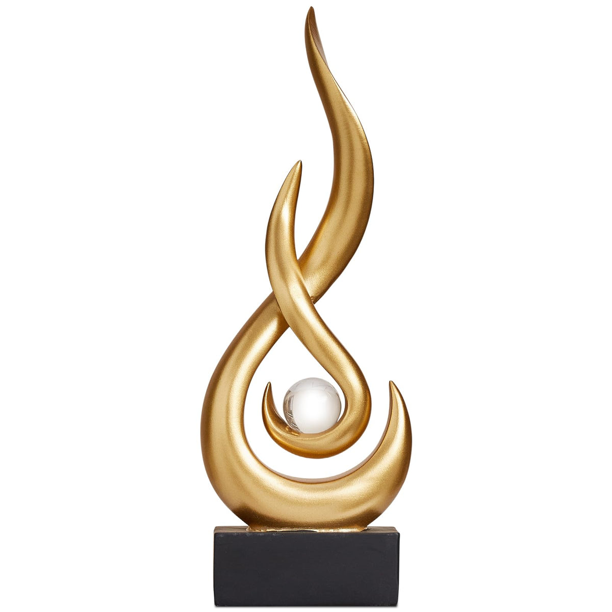 Modern Abstract Art Table Decoration Resin Flame Statue - XYQXYQ Official Imagery - 5