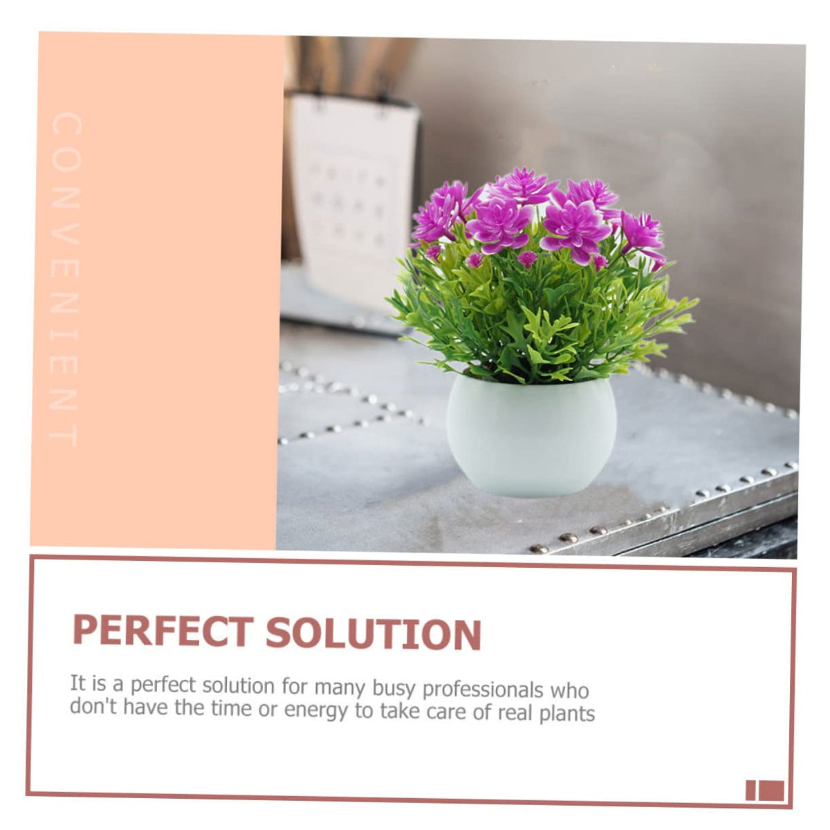 Alipis Plastic Flower 6 Pcs Artificial Potted Plant Fake - Alipis Official Imagery - 7