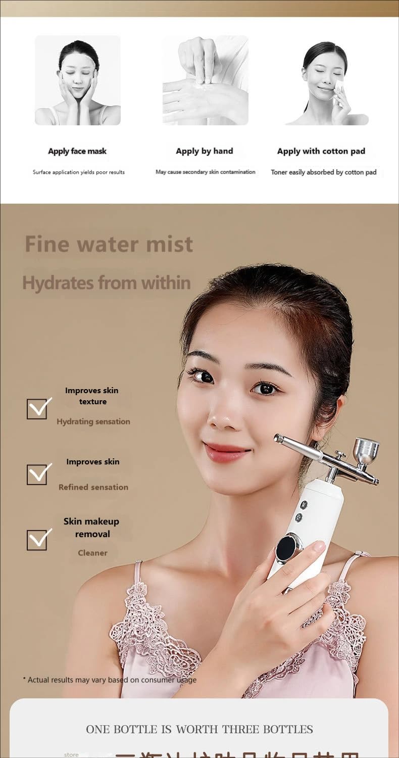Cordless Facial Oxygen Injector Nano Mist Skin Sprayer - Premium Selection Official Imagery - 4
