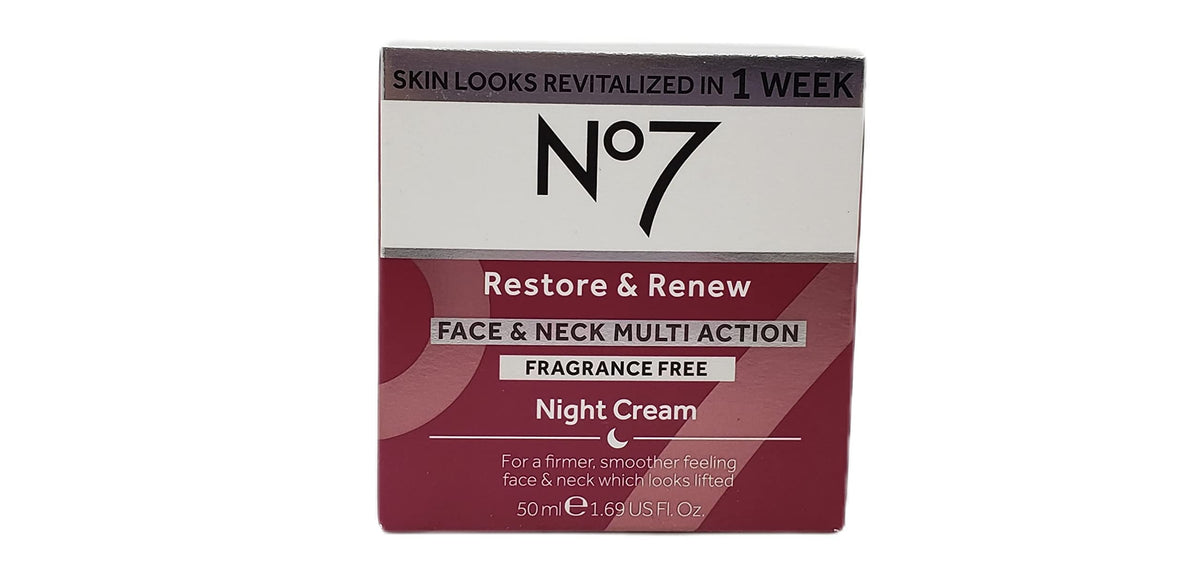 No 7 No Restore and Renew Face Neck Multi Action Fragrance - No7 Official Imagery - 6