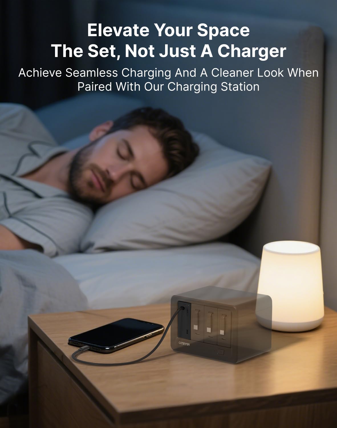 Gitryin 65W GaN Retractable USB Laptop Charger 33 5in Type C - Gitryin Official Imagery - 3
