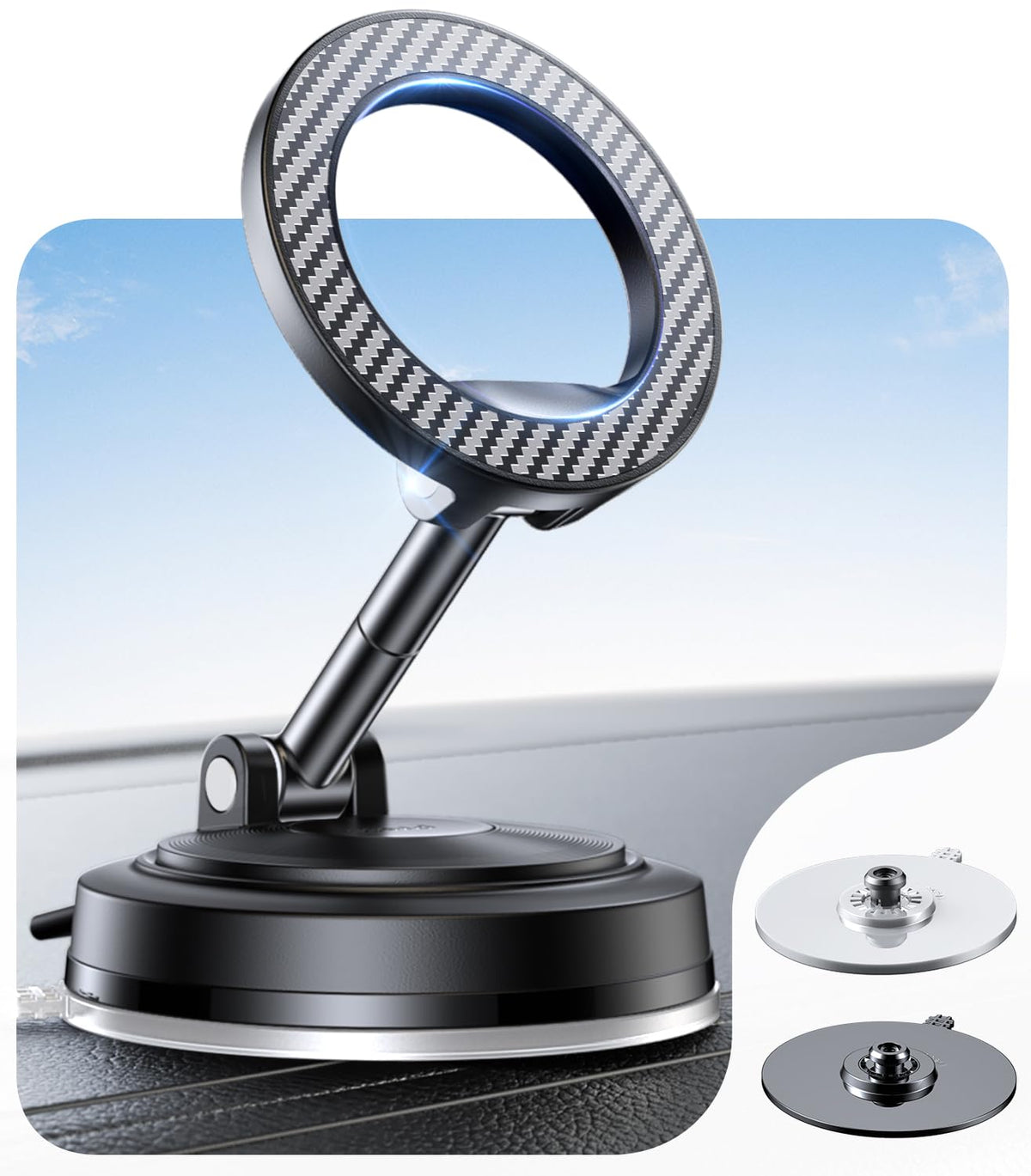 NeverDrop Car Mount for MagSafe 2 Bases for Any Surface - ACMEZING Official Imagery - 2