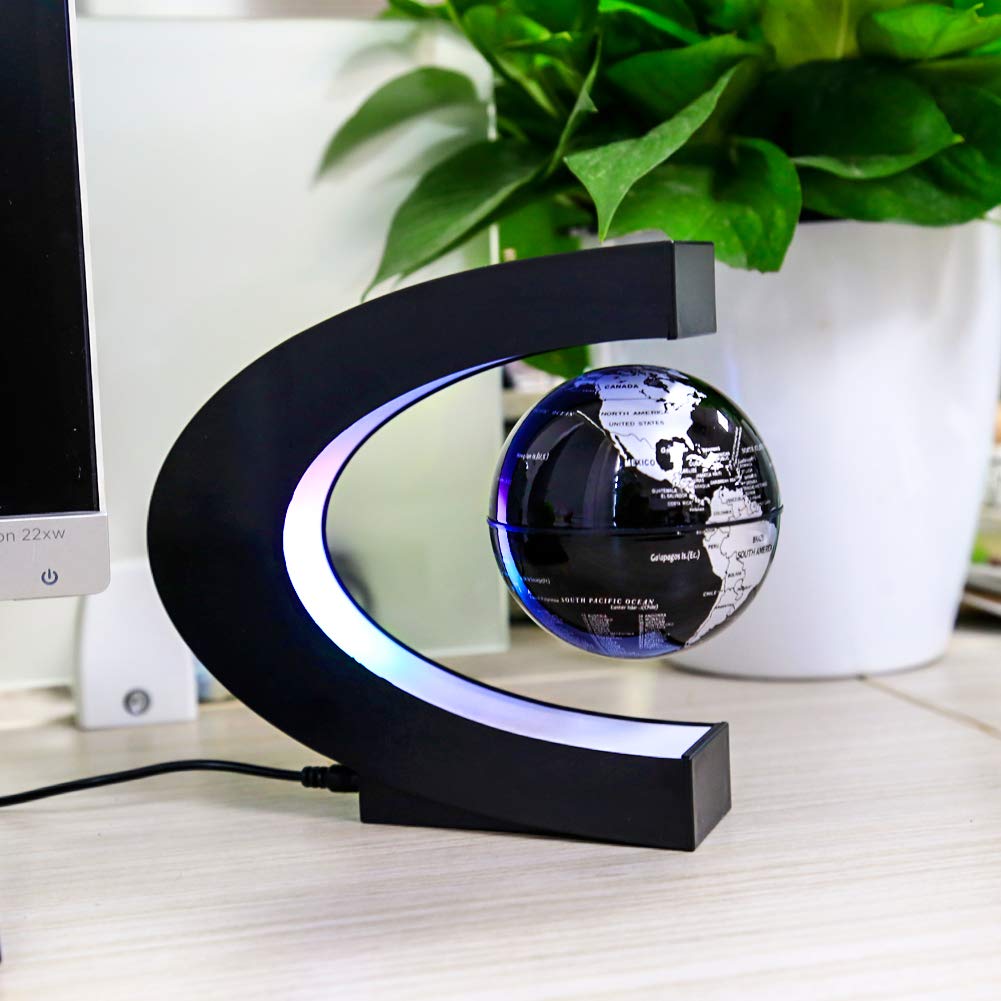 Magnetic Levitating Globe with LED Light - MOKOQI Official Imagery - 3