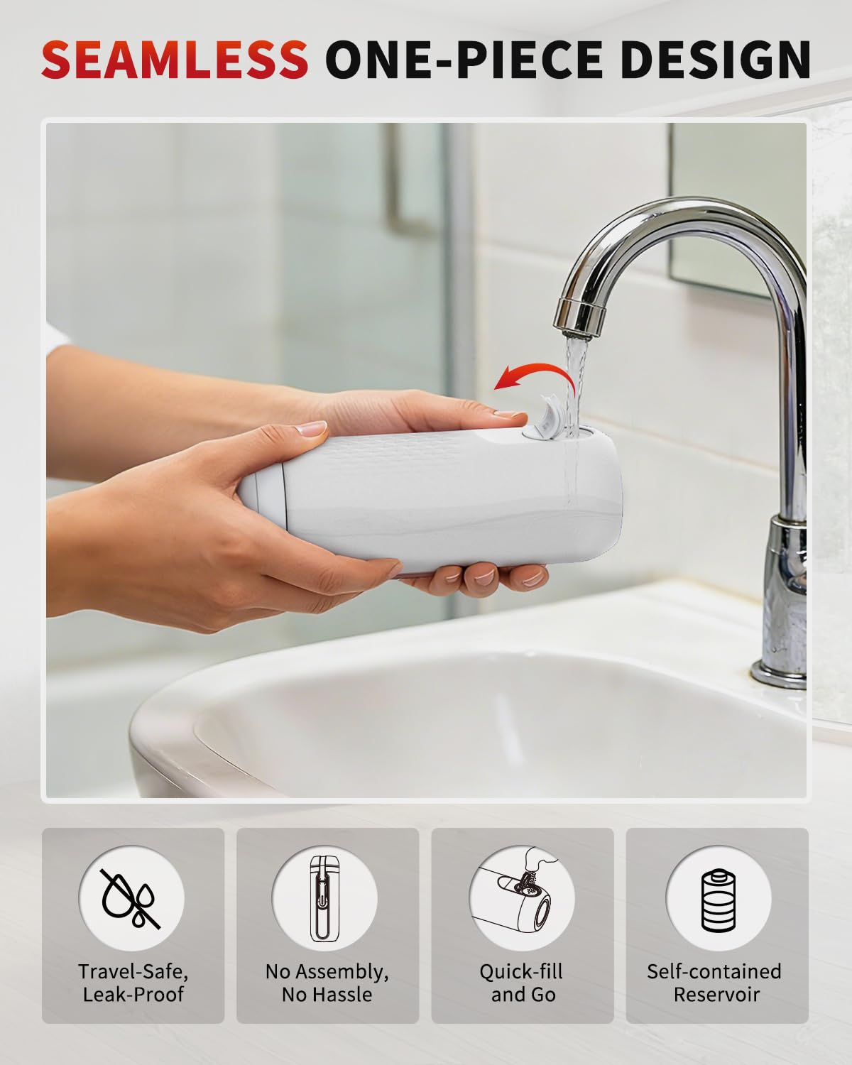 Rainsworth Portable Electric Bidet 350ml for Travel Personal - Rainsworth Official Imagery - 4