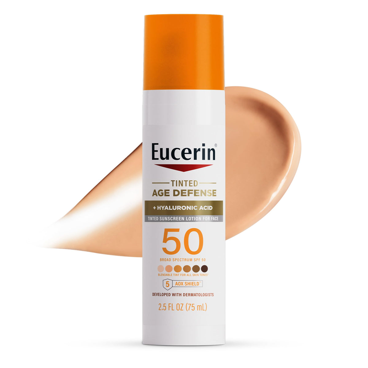 Eucerin Sun Age Defense Tinted Face Lotion SPF 50 2 5 FL OZ
