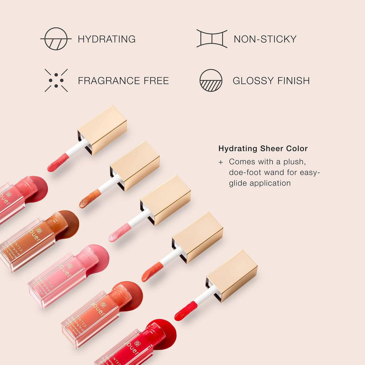 Jouer Sorority Rush Hydration Brightening Kit Tinted Lip Oil - Jouer Official Imagery - 3