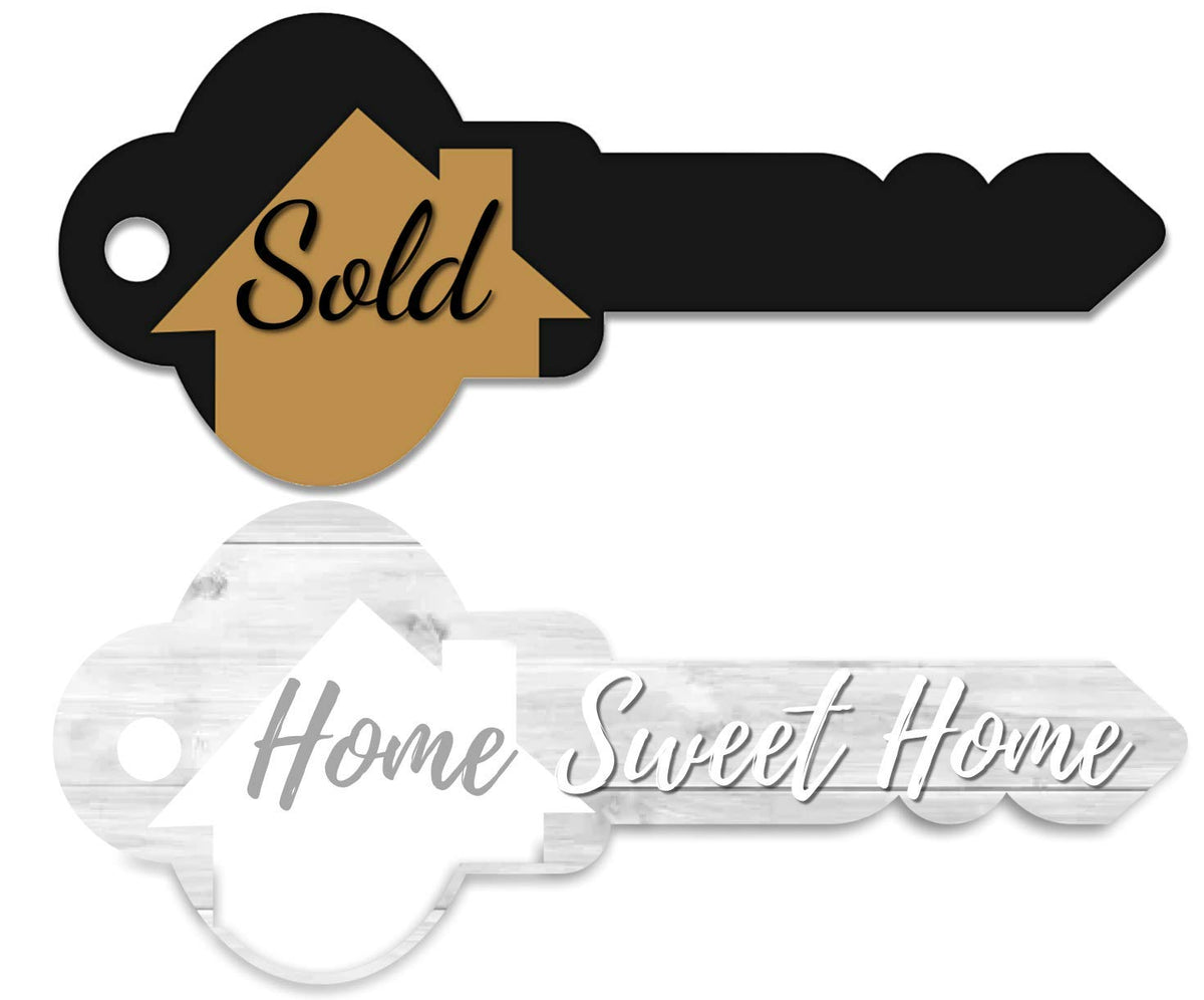 Labend Home 30 Large Sold Sign Key Shaped - LABEND HOME Official Imagery - 1
