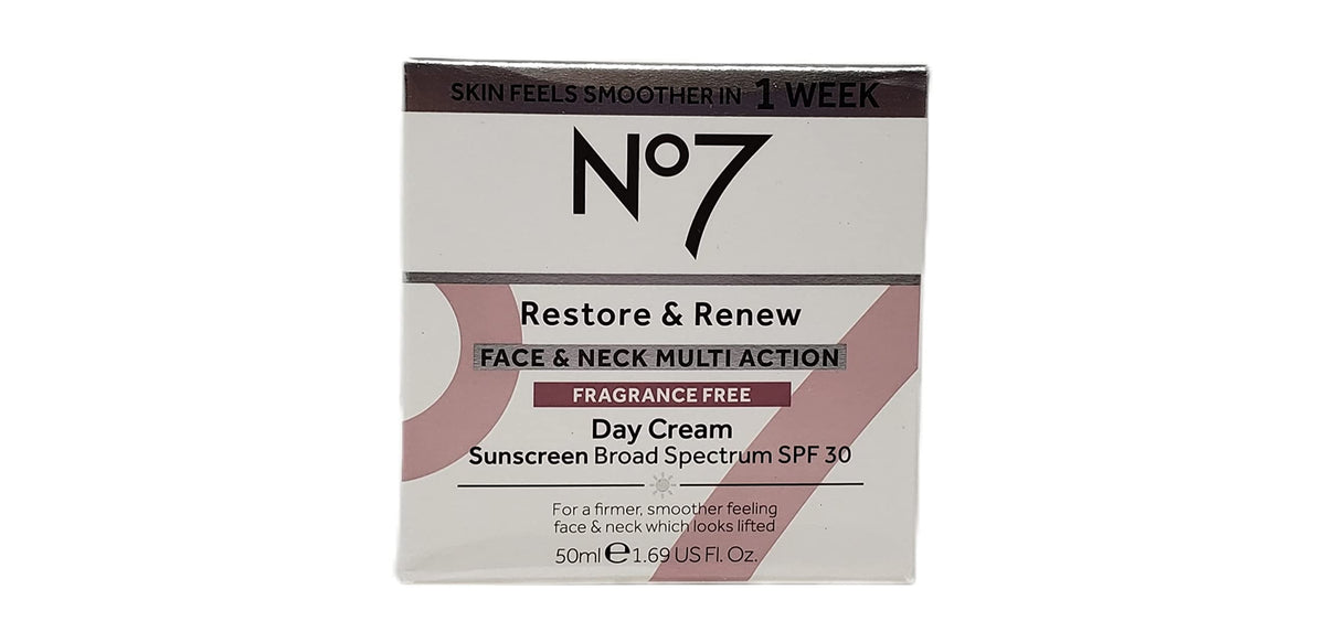 No 7 No Restore and Renew Face Neck Multi Action Fragrance - No7 Official Imagery - 3