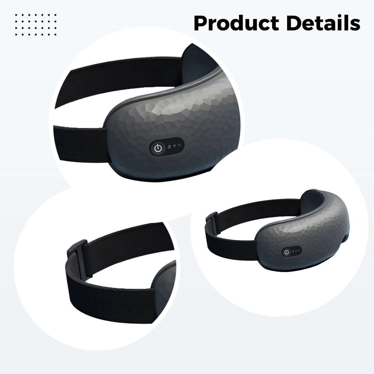 Portable Eye Massager with Heat Wireless Music Comfort - Vestamore Official Imagery - 3