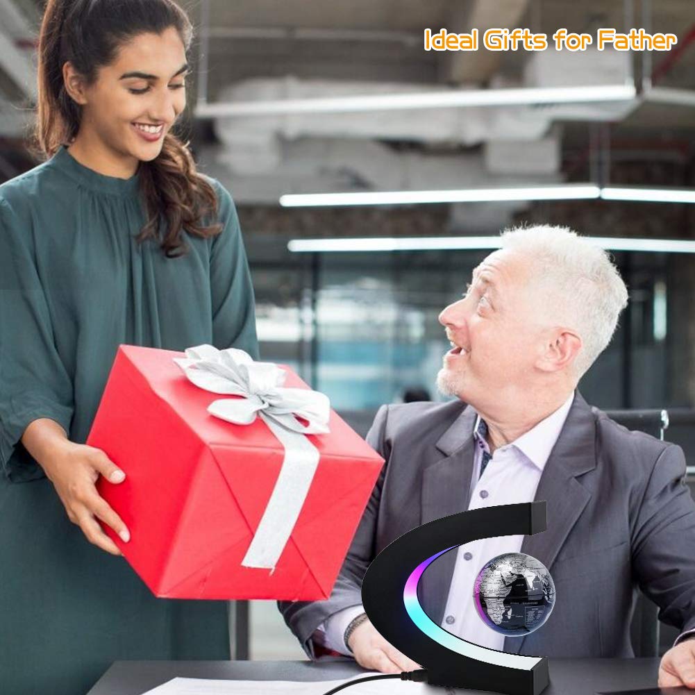 Magnetic Levitating Globe with LED Light - MOKOQI Official Imagery - 5