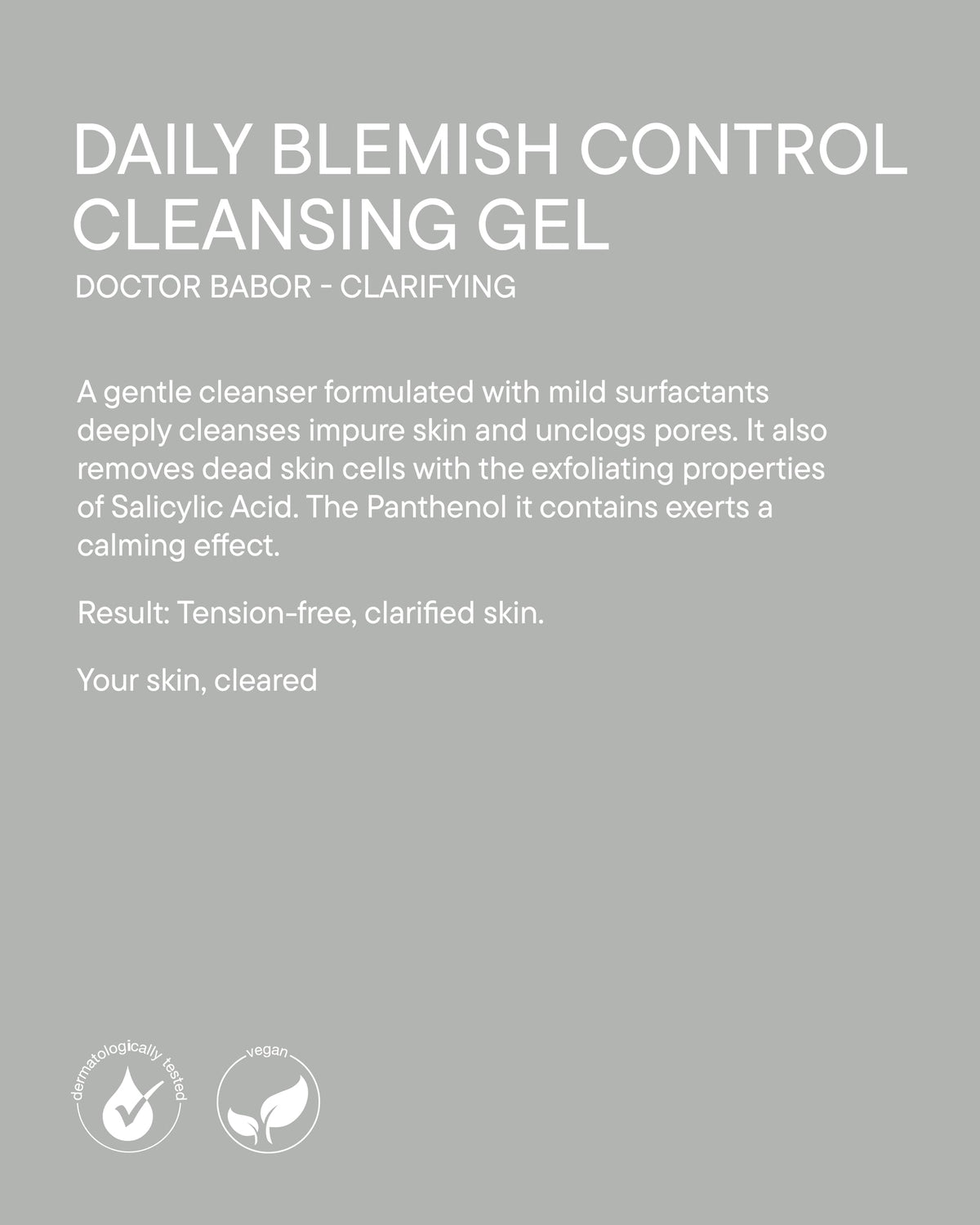 BABOR DOCTOR Daily Blemish Control Cleansing Gel with - BABOR Official Imagery - 7