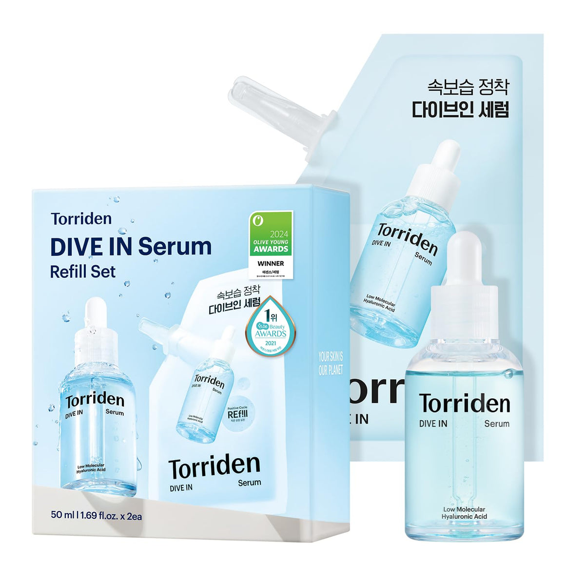 Torriden DIVE IN Serum 1 69 fl oz refill pouch 1 69 fl oz - Torriden Official Imagery - 2