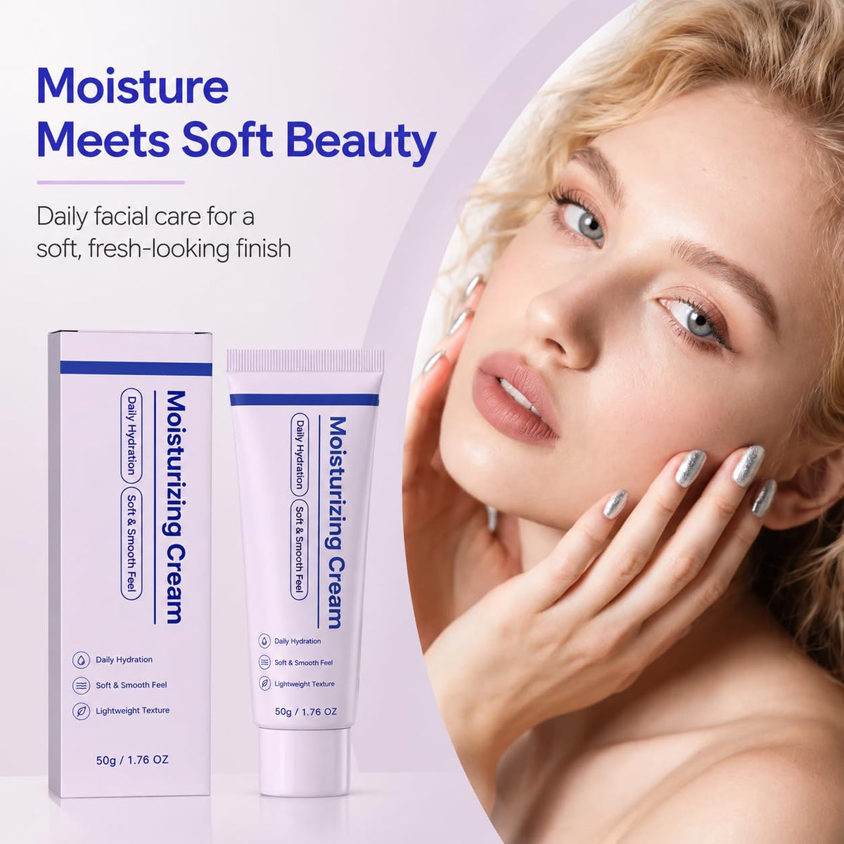 Lightweight Daily Facial Moisturizing Cream 4pack cream - Amavheaf Official Imagery - 6