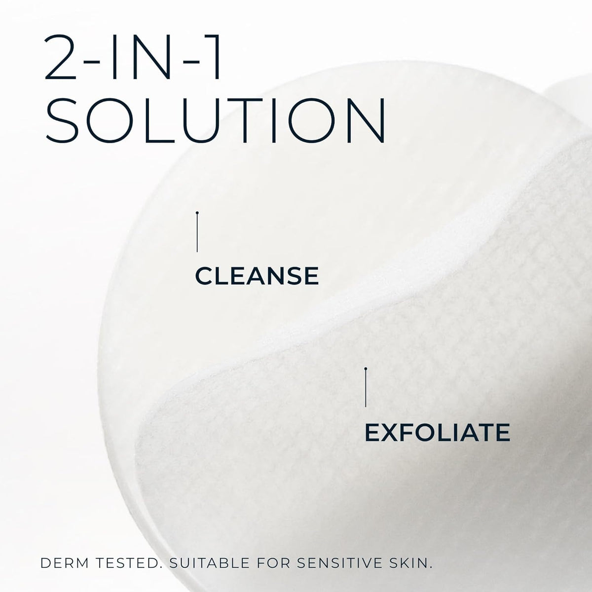 RoC Resurfacing Disks Line Smoothing Exfoliating Makeup – back view and specifications
