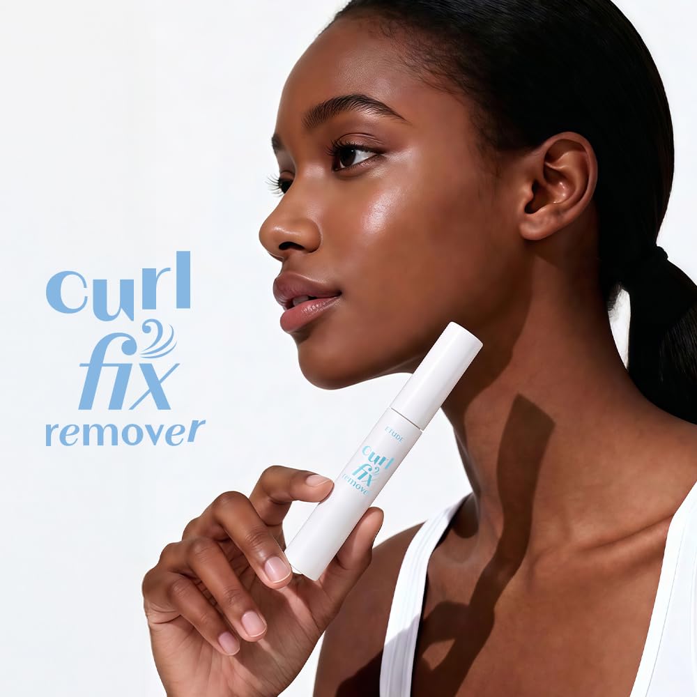 ETUDE Curl Fix Waterproof Mascara Remover with Biotin and – packaging and label