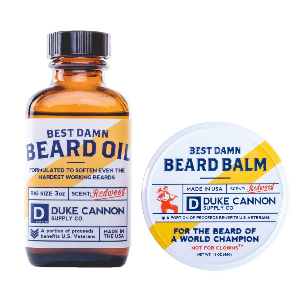 Duke Cannon Best Beard Bundle Redwood Oil Balm Travel Size 2 - Duke Cannon Supply Co. Official Imagery - 2