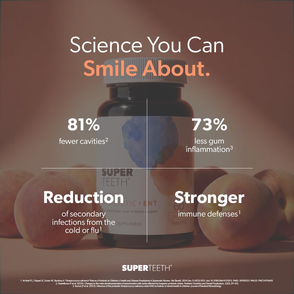 SUPER TEETH Oral Probiotics for Bad Breath Cavities ENT - SUPER TEETH Official Imagery - 4