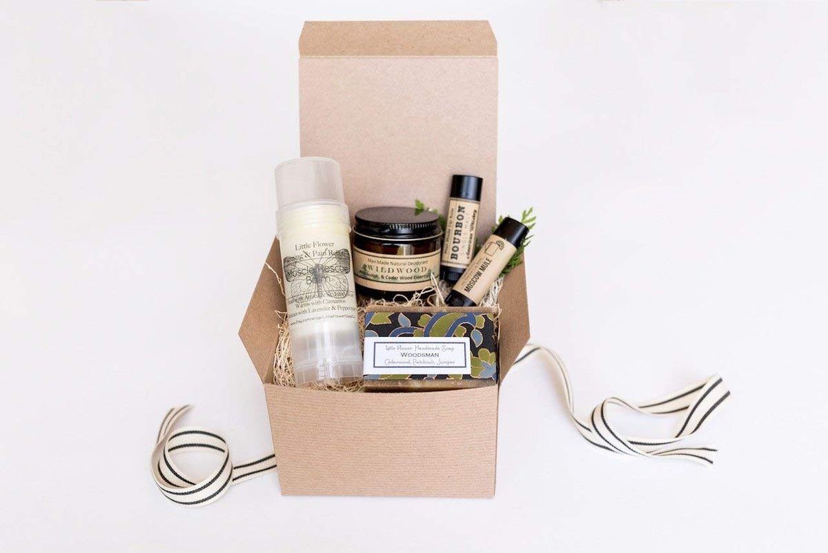 Woodsman Men s Gift Box Self Care Grooming Gift Set for Him - THE LITTLE FLOWER SOAP CO. EST. 2010 Official Imagery - 8