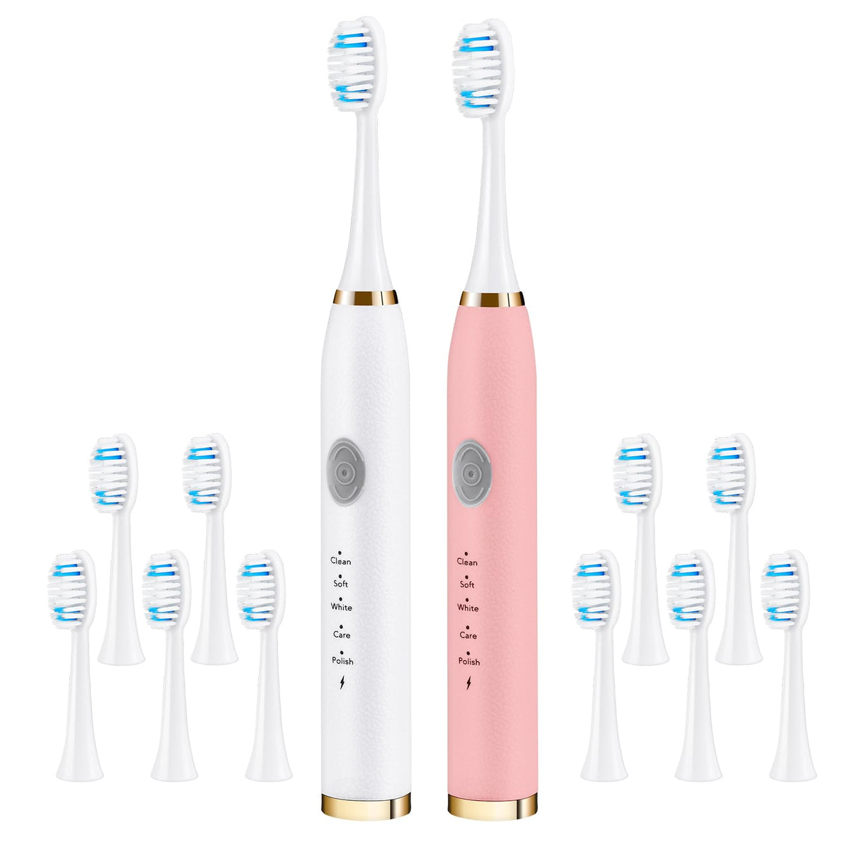 Dnil 2 Pack Rechargeable Sonic Toothbrush for Adults Long - Dnil Official Imagery - 1