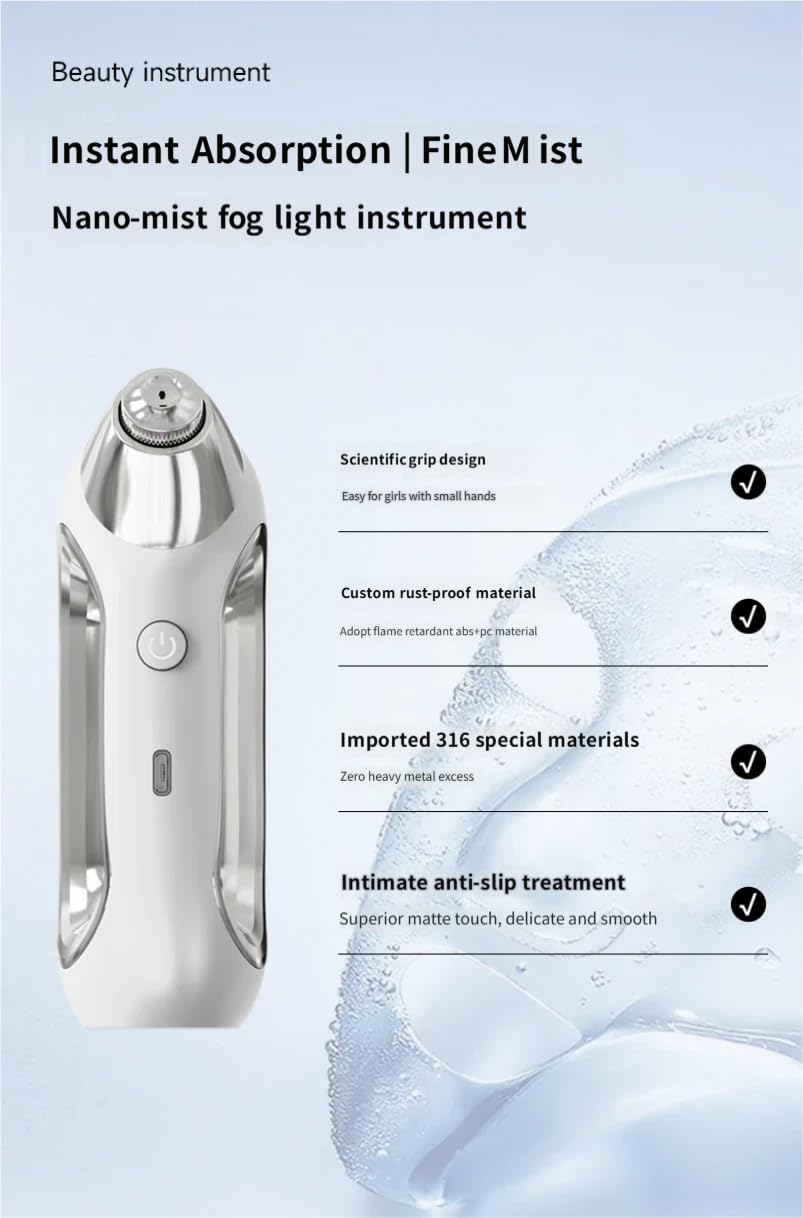 Nano Mist Hydrator Handheld Facial Moisturizing Sprayer - Premium Selection Official Imagery - 8