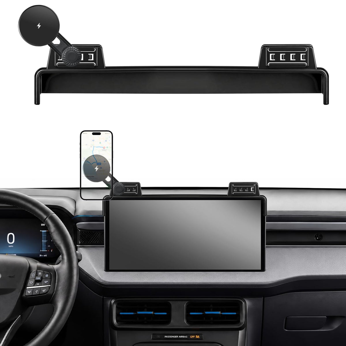 Wireless Charging Magnetic Phone Mount Holder for Ford - Guyefofo Official Imagery - 1