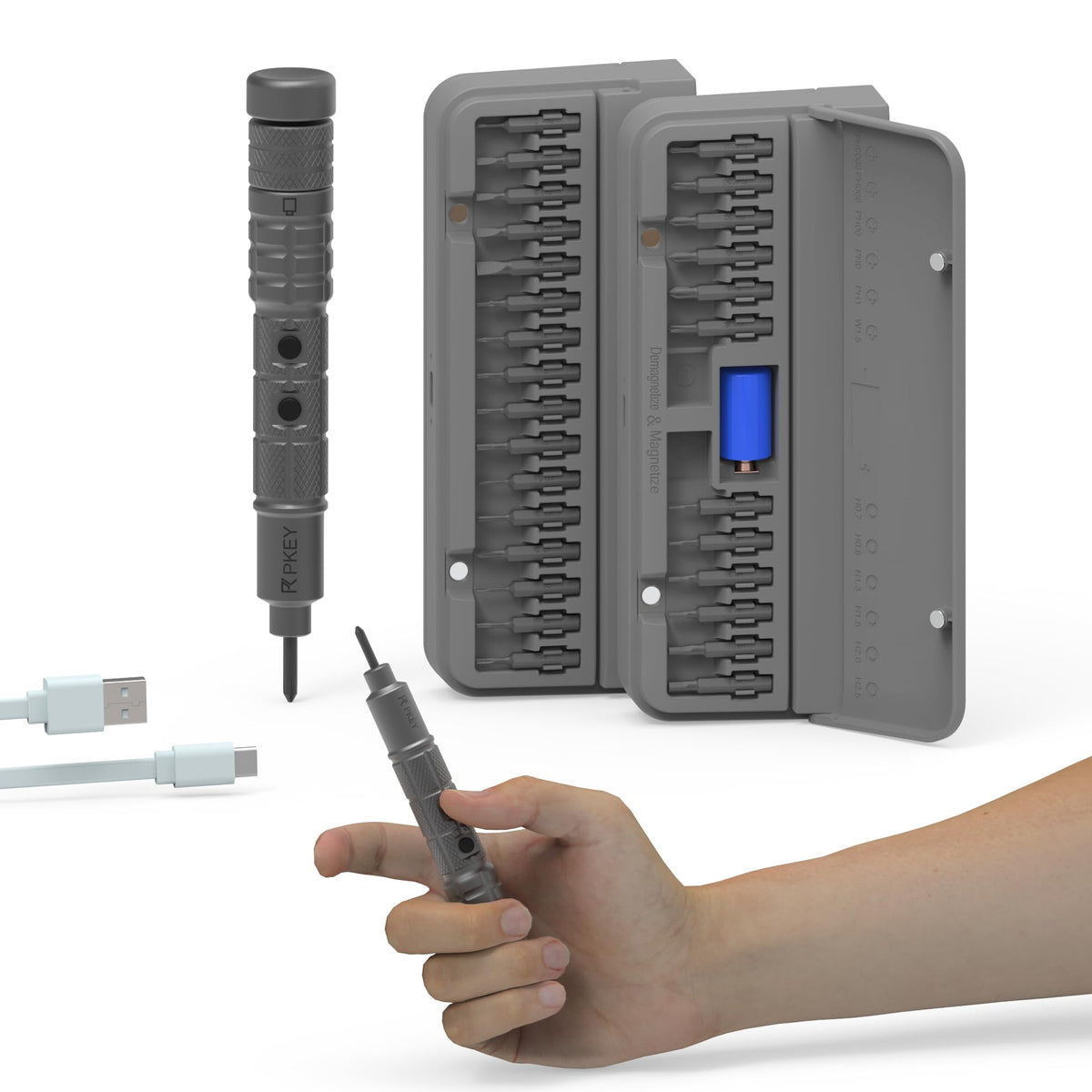 PKEY Mini Electric Screwdriver Set Precision Electric - PKEY Official Imagery - 2